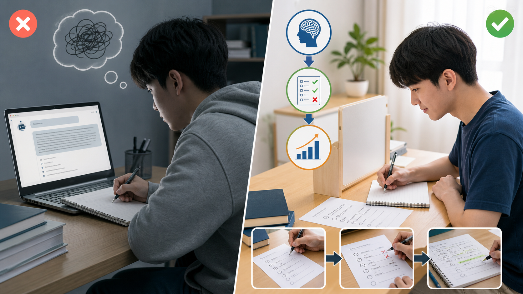So sánh học thụ động và truy hồi chủ động